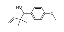 1-(4-Methoxyphenyl)-2,2-dimethyl-3-buten-1-ol结构式