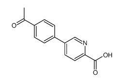 5-(4-acetylphenyl)pyridine-2-carboxylic acid结构式