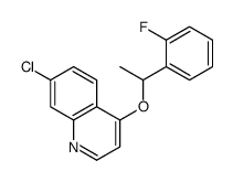 7-chloro-4-[1-(2-fluorophenyl)ethoxy]quinoline结构式