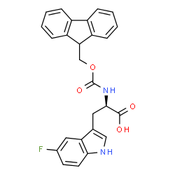 Fmoc-D-Trp(5-F)-OH结构式