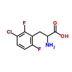 3-CHLORO-2,6-DIFLUORO-DL-PHENYLALANINE structure