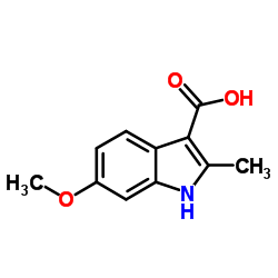 6-Methoxy-2-methyl-1H-indole-3-carboxylic acid结构式