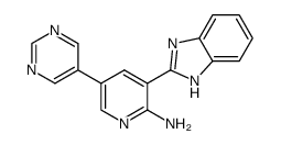 3-(1H-benzimidazol-2-yl)-5-pyrimidin-5-ylpyridin-2-ylamine Structure