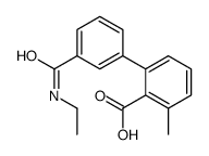 2-[3-(ethylcarbamoyl)phenyl]-6-methylbenzoic acid结构式