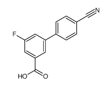 3-(4-cyanophenyl)-5-fluorobenzoic acid结构式