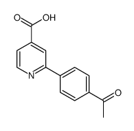 2-(4-acetylphenyl)pyridine-4-carboxylic acid结构式