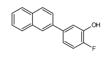 2-fluoro-5-naphthalen-2-ylphenol Structure