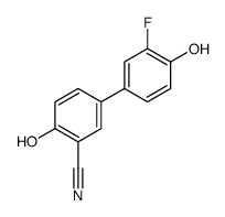 5-(3-fluoro-4-hydroxyphenyl)-2-hydroxybenzonitrile结构式