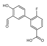4-fluoro-3-(3-formyl-4-hydroxyphenyl)benzoic acid结构式