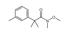N-methoxy-N,2-dimethyl-2-m-tolylpropanamide Structure