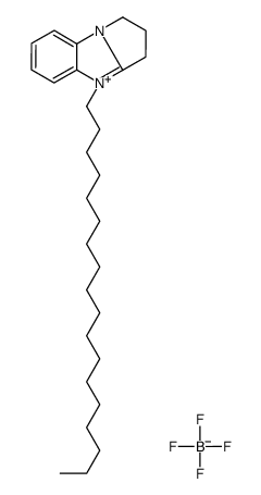 4-octadecyl-2,3-dihydro-1H-pyrrolo[1,2-a]benzimidazol-9-ium,tetrafluoroborate Structure