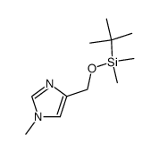 4-((tert-butyldimethylsilyloxy)methyl)-1-methyl-1H-imidazole Structure