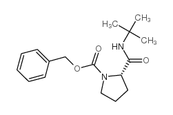 (l)-n-benzyloxycarbonyl-proline-tert butylamide Structure