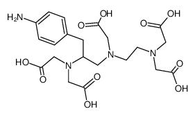 2-{[3-(4-aminophenyl)-2-[bis(carboxymethyl)amino]propyl] ({2-[bis(carboxymethyl)amino]ethyl})amino}acetic acid结构式