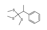 (2-phenylpropane-1,1,1-triyl)tris(methylsulfane) Structure