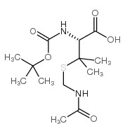 Boc-pen(acm)-oh Structure