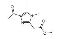 methyl 2-(4-acetyl-1,5-dimethylimidazol-2-yl)acetate结构式
