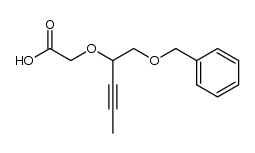 2-((1-(benzyloxy)pent-3-yn-2-yl)oxy)acetic acid结构式