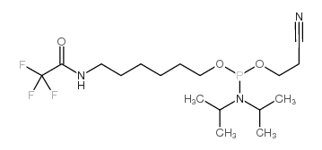 5'-Amino-Modifier C6-TFA 亚磷酰胺单体结构式