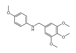 4-methoxy-N-[(3,4,5-trimethoxyphenyl)methyl]aniline Structure
