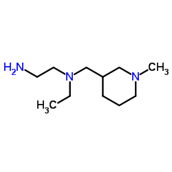 N-Ethyl-N-[(1-methyl-3-piperidinyl)methyl]-1,2-ethanediamine结构式