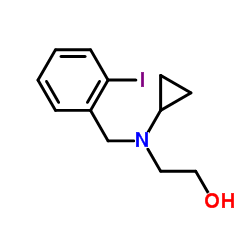 2-[Cyclopropyl(2-iodobenzyl)amino]ethanol结构式