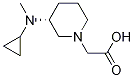 [(R)-3-(Cyclopropyl-Methyl-aMino)-piperidin-1-yl]-acetic acid Structure