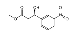 Methyl (S)-3-Hydroxy-3-(3-nitrophenyl)propanoate结构式