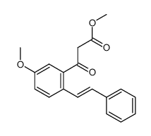 (E)-methyl 3-(5-methoxy-2-styrylphenyl)-3-oxopropanoate Structure