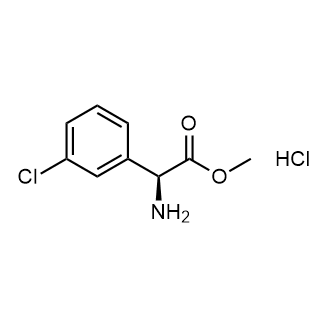 (S)-Methyl 2-amino-2-(3-chlorophenyl)acetate hydrochloride Structure