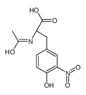 3-Nitro-N-acetyl-L-tyrosine结构式