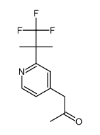 1-(2-(1,1,1-trifluoro-2-methylpropan-2-yl)pyridin-4-yl)propan-2-one结构式