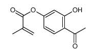 (4-acetyl-3-hydroxyphenyl) 2-methylprop-2-enoate结构式