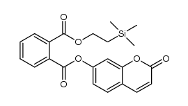 7-coumarinyl 2-(trimethylsilyl)ethyl phthalate Structure