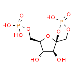 D-FRUCTOSE-1,2-CYCLIC-6-DISPHOSPHATE结构式