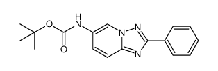 (2-phenyl-[1,2,4]triazolo[1,5-a]pyridin-6-yl)carbamic acid tert-butylester Structure