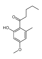 1-(2-hydroxy-4-methoxy-6-methylphenyl)pentan-1-one结构式