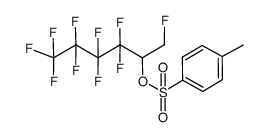 1,3,3,4,4,5,5,6,6,6-decafluorohexan-2-yl 4-methylbenzenesulfonate结构式