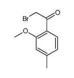 2-Bromo-1-(2-methoxy-4-methylphenyl)ethanone structure