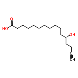 (12S)-12-Hydroxy-15-hexadecynoic acid structure