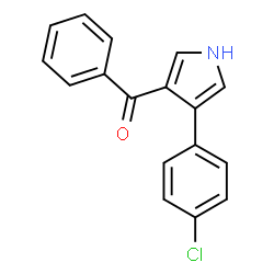 [4-(4-Chlorophenyl)-1H-pyrrol-3-yl](phenyl)methanone结构式