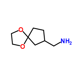 1-(1,4-Dioxaspiro[4.4]non-7-yl)methanamine结构式