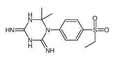 1-(4-ethylsulfonylphenyl)-6,6-dimethyl-1,3,5-triazine-2,4-diamine结构式