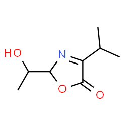 5(2H)-Oxazolone, 2-(1-hydroxyethyl)-4-(1-methylethyl)- (9CI) structure