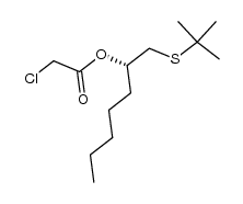 (S)-1-(tert-butylthio)heptan-2-yl 2-chloroacetate Structure