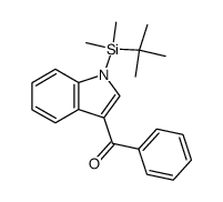 (1-(tert-butyldimethylsilyl)-1H-indol-3-yl)(phenyl)methanone Structure