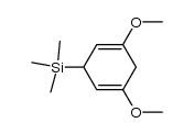(3,5-dimethoxycyclohexa-2,5-dien-1-yl)trimethylsilane结构式