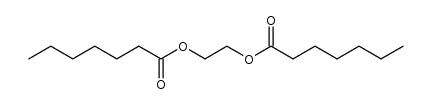 Diheptanoic acid 1,2-ethanediyl ester结构式