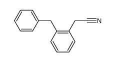 (2-benzyl-phenyl)-acetonitrile Structure