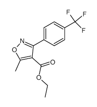 (3-(4-trifluoromethylphenyl)-5-methyl)isoxazole-4-carboxylic acid ethyl ester Structure